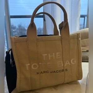 Marc Jacobs Tan and Black Tote Bag